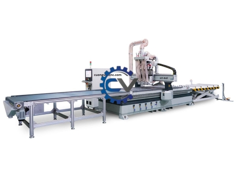 MÁY CNC NESTING 4 ĐẦU FULL LINE GIA CÔNG VÁN HT-R4F